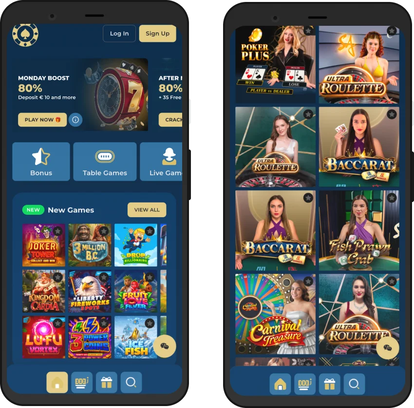 Live Casino on Mobile
